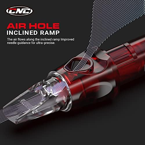 CNC 3RL Tattoo Needles Cartridge 20Pcs #10 Bugpin Disposable Needles Round Liner With Membrane EN04-20-1003RL