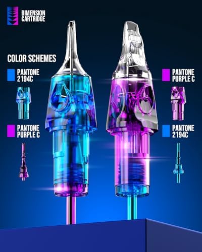 CNC Tattoo Cartridge Needles 30pcs Assorted Needle Round Magnum Cartridges #10 Bugpin 7RM 9RM 11RM 13RM 15RM #1209RM Mixed For Tattooing Supplies EN04B-30KIT-G