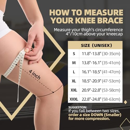 Copper Knee Brace 2 Pack Knee Compression Sleeve For Men & Women Best Knee Support Braces For Meniscus Tear ACL Arthritis Weightlifting Running Workout Sports And Knee Pain Relief