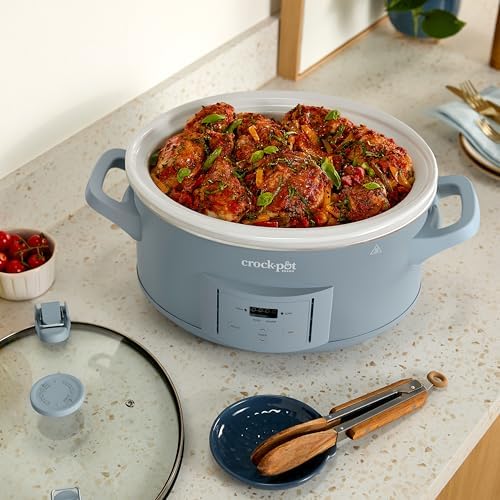 Crock-Pot Design Series 7-Quart Programmable Slow Cooker Morning Haze Blue