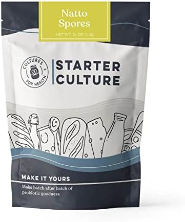 Cultures for Health Natto Starter Spores 4-Pack Bacillus subtilis Natto Starter Powder DIY Japanese Natto from Soybeans or Beans Probiotic Superfood Yields 24 Cups of Natto