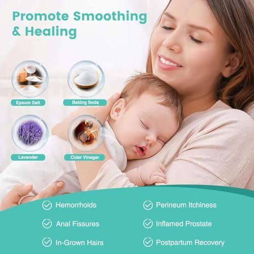 DEANIC Sitz Bath For Toilet Hemorrhoids Postpartum Care Collapsible Sits Bath Tub For Hemorrhoids Treatment Yoni Steam Seat Basin Elderly Sit Bath With Flusher Pump (Green)