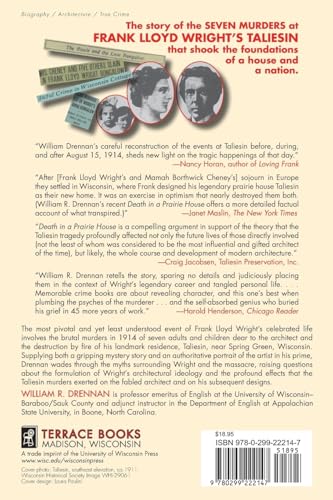 Death In A Prairie House: Frank Lloyd Wright And The Taliesin Murders Paperback – Illustrated Aug. 21 2008