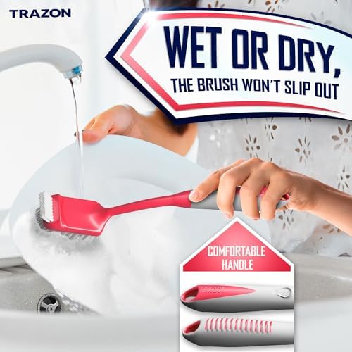 Dish Brush Set Of 4 With Bottle Water Brush Dish Scrub Brush Scrubber Brush And Straw Brush - Kitchen Scrub Brushes Ergonomic Non Slip Long Handle For Cleaning Cleaner Wash Dish Sink Dishes Cup Pot