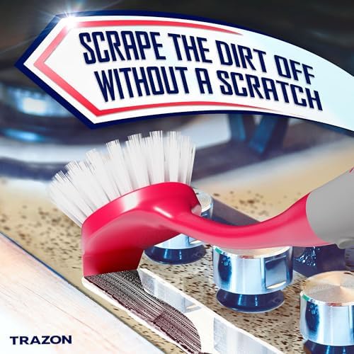 Dish Brush Set Of 4 With Bottle Water Brush Dish Scrub Brush Scrubber Brush And Straw Brush - Kitchen Scrub Brushes Ergonomic Non Slip Long Handle For Cleaning Cleaner Wash Dish Sink Dishes Cup Pot