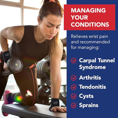 Doctor Developed Premium Copper Lined Wrist Support/Wrist Brace/Hand Support/Strap [single] & Doctor Handbook— Relieve Wrist Injuries Arthritis Sprains (1)