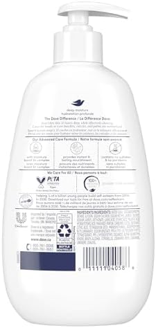 Dove Advanced Care Deep Moisture Hand Wash For Soft Smooth Skin Nourishes Skin 10 Layers Deep 355 Ml (Pack Of 3)