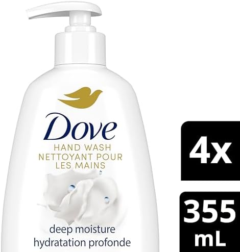 Dove Advanced Care Deep Moisture Hand Wash For Soft Smooth Skin Nourishes Skin 10 Layers Deep 355 Ml (Pack Of 3)