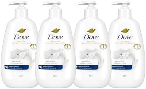 Dove Advanced Care Deep Moisture Hand Wash for soft smooth skin nourishes skin 10 layers deep 355 ml (Pack Of 3)