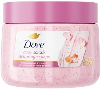 Dove pH Balanced Body Scrub with Naturally-Derived and Sulfate-Free Cleansers Himalayan Salt & Rose Oil 425 g
