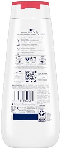 Dove Rejuvenate Body Wash Or 24hr Lotion-Soft Skin Pomegranate & Hibiscus Gentle Body Cleanser Nourishes And Revives Skin 325mL