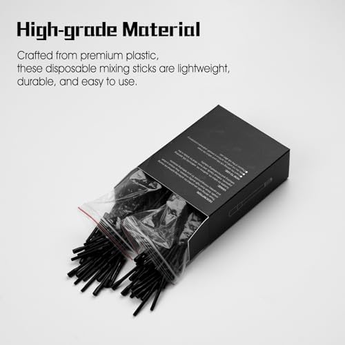 Dragoart 400Pcs Mixing Sticks Stirring Rods For Tattoo Ink Mixer Disposable Tattoo Supplies For Tattoo Ink Pigment Watercolor (100/bag 4 Bags)