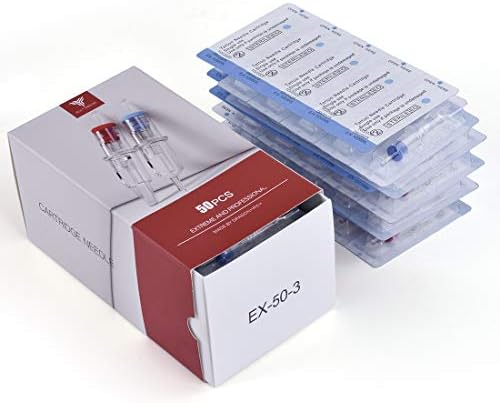 Dragonhawk Extreme Assorted Tattoo Needles Cartridges - 50PCS Disposable Professional Needles 3RL 5RL 7RL 9RL 11RL Round Liner #12 Mixed Sizes For Tattoo Artists