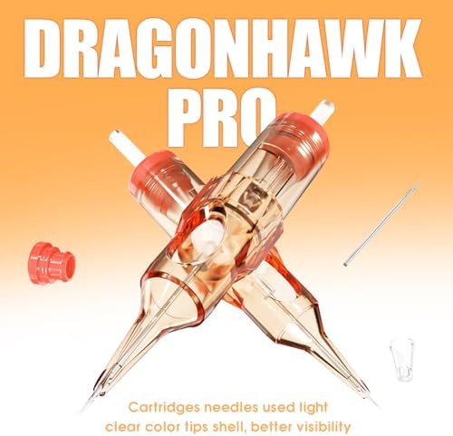 Dragonhawk Pro Tattoo Needles Cartridges 1011RM Round Magnum Pro Needles Pins For Super Artists 20Pcs Disposable