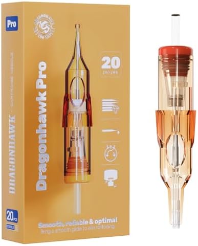 Dragonhawk Pro Tattoo Needles Cartridges 1011RM Round Magnum Pro Needles Pins for Super Artists 20Pcs Disposable