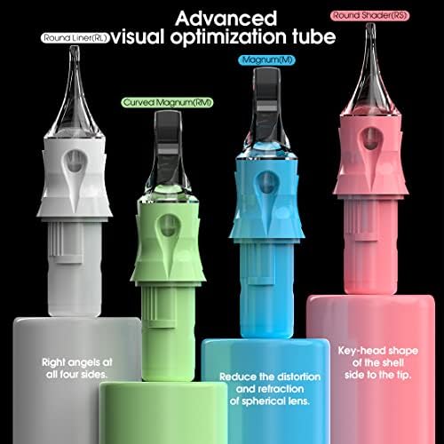 Dragonhawk Tattoo Cartridges Needles For Studio Artists Disposable Standard Tattoo Needles Kit By Dragonhawklabs 50Pcs Mixed Sizes 1207RM 1209RM 1201RL 1203RL 1205RL