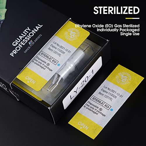 Dragonhawk Tattoo Cartridges Needles For Studio Artists Disposable Standard Tattoo Needles Kit By Dragonhawklabs 50Pcs Mixed Sizes 1207RM 1209RM 1201RL 1203RL 1205RL