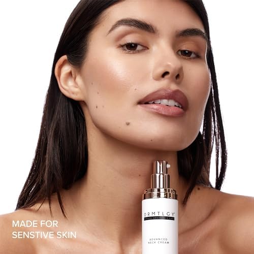 DRMTLGY Advanced Neck Firming Cream - Tightening & Lifting Sagging Skin Peptides & Vitamin E 1.8 Oz
