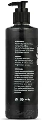 Dynamic Color Co - Black Magic Stencil Primer Tattoo Stencil Gel For Long Lasting Transfers Long Lasting Stencil Product 8 Oz Bottle Made In USA Never Tested On Animals
