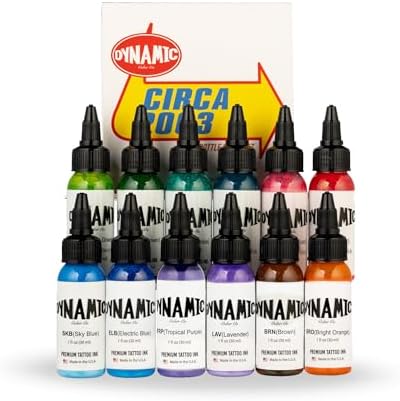 Dynamic Color Co - Circa Color Set 1oz Includes: Electric Blue Sky Blue Teal Turquoise Bright Orange Light Brown Lyme Green Leaf Green Tropical Purple Lavender Hot Pink Bubble Gum Pink