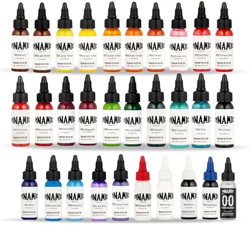 Dynamic Color Co- Master Collection 1oz Color Tattoo Ink Set Includes All 30 Dynamic Colors