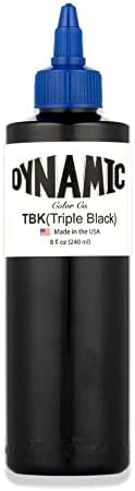 Dynamic Triple Black Tattoo Ink Bottle 8oz
