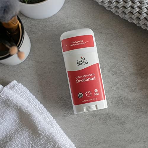 Earth Mama Deodorant For Sensitive Skin Pregnancy And Breastfeeding Natural Non-Scented 3-Ounce