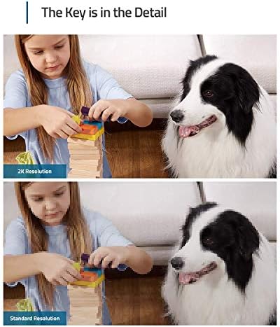 Eufy Security 2K Indoor Cam Pan & Tilt Home Security Indoor Camera Human And Pet AI Works With Voice Assistants Motion Tracking Night Vision MicroSD Card Required HomeBase Not Required (Renewed)