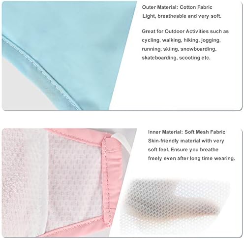 Euroca 3 Layers Face Masks Reusable Washable Breathable Made From Cotton Fabric With Nose Clip Adjustable Ear Loop For Adult - 2 Filters Included (Black Large)