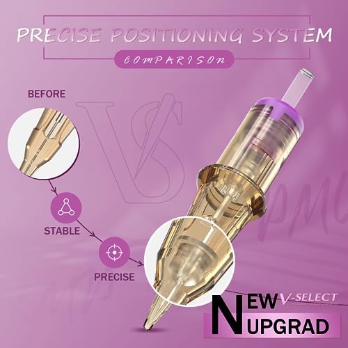 EZTAT2 Tattoo Cartridge Needles - 20Pcs #08 (3RL) Permanent Makeup SMP Bugpin Round Liner 0.25mm Microblading Hair Scalp For Tattoo Pen Rotary Machine Supply - V-SELECT