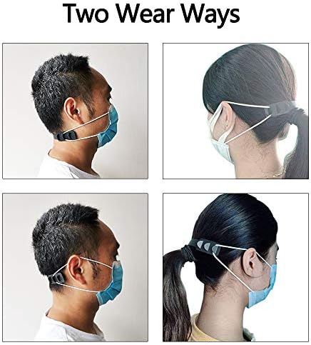 FCXJTU Mask Ear Hook Strap Extender Mask Holder 3Gears Adjustable For Kids Anti-Slip Ear Savers Protector For Face Masks Mask Hook Clip For Adults Teens (6Pcs)