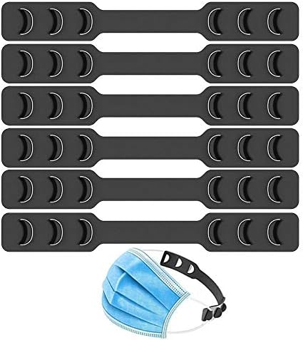 FCXJTU Mask Ear Hook Strap Extender Mask Holder 3Gears Adjustable for Kids Anti-Slip Ear Savers Protector for Face Masks Mask Hook Clip for Adults Teens (6Pcs)
