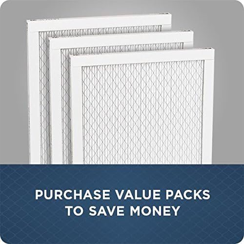 Filtrete 16x25x1 Furnace Filter MPR 300 MERV 5 Clean Living Basic Dust 3-Month Pleated 1-Inch Air Filters 6 Filters