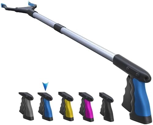 FitPlus PowerGrip T9 Grabber Tool Wide Jaw Foldable Steel Cable with 96 Grip Points for Firm Grip 32" with Magnet