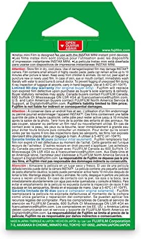 Fujifilm INSTAX Mini Instant Film Twin Pack White (20 Exposures)