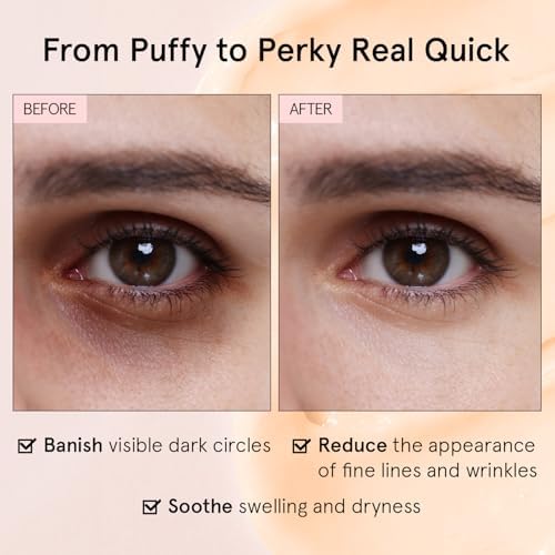 Grace & Stella Under Eye Cream For Dark Circles - Caffeine Eye Cream Anti Aging - Moisturizing Eye Cream For Puffy Eyes - Under Eye Brightener Made In USA (0.46 Oz/13 G)