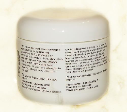 Greener Pasture 4oz (113g) USP Anhydrous Lanolin Breastfeeding Cream Sore Nipple Cream Barrier Cream