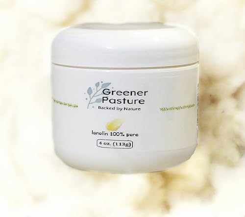 Greener Pasture 4oz (113g) USP Anhydrous Lanolin Breastfeeding Cream Sore nipple cream Barrier Cream