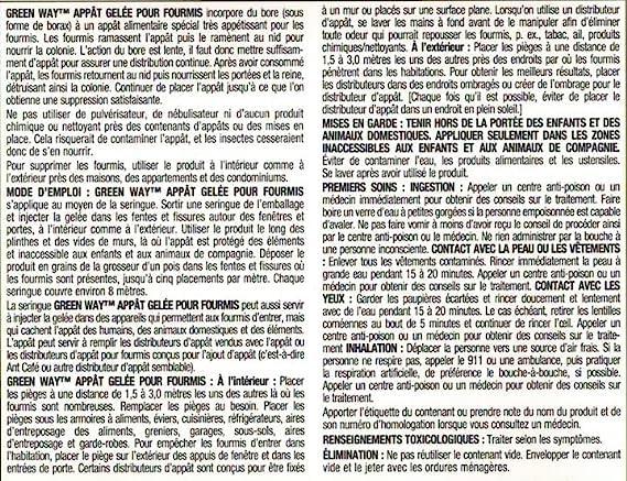 Greenway Ant Bait Gel 6 Tubes + 6 Plungers (42.5gr Per Tube)