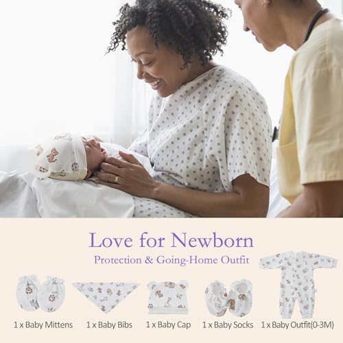 Grownsy Postpartum Mom & Baby Essential Kits Postpartum Recovery Kit For Labor &Delivery With Hospital Essentials For Women After Birth With PERI Bottle Herbal Cooling Spray Herbal Cooling Liner