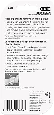 GUM Deep Clean Expanding Dental Floss 2x40M