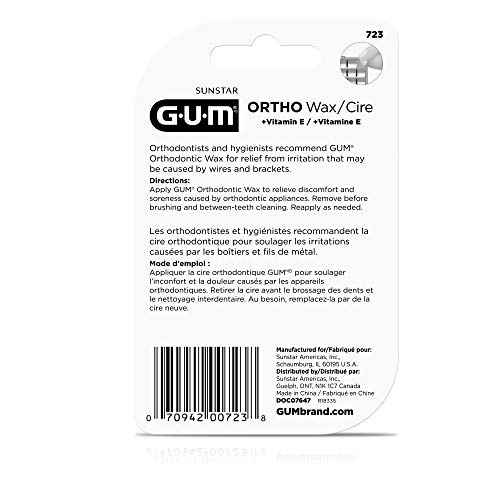 Gum Orthodontic Wax W/VIT E 6 Packs X35 Uses (210 Uses In 6 Units) 723RQD