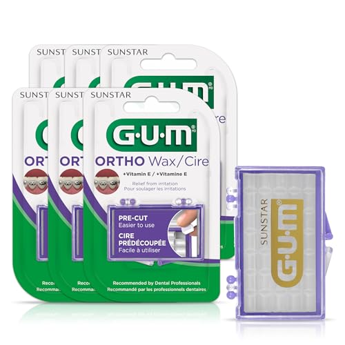 Gum Orthodontic Wax w/VIT E 6 Packs X35 uses (210 uses in 6 Units) 723RQD