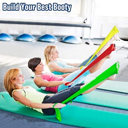HAIBEI Resistance Bands Elastic Exercise Bands 3 Pack Physical Therapy Tension Band Recovery Band Workout Strength Training Bands For Women Yoga Arms Upper Body And Shoulders