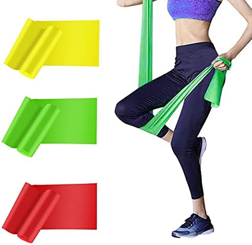 HAIBEI Resistance Bands Elastic Exercise Bands 3 Pack Physical Therapy Tension Band Recovery Band Workout Strength Training Bands for Women Yoga Arms Upper Body and Shoulders