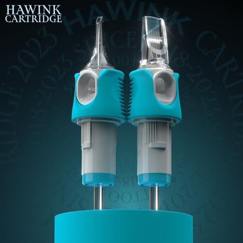 HAWINK 5RL Tattoo Needles Cartridge #10 Bugpin 1 Round Liner 40PCS Tattoo Cartridges Needle X-Taper -1005RL-X