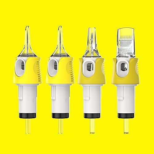 HAWINK Tattoo Cartridges Needles 40Pcs Mixed #12 Standard Round Liner & Weaved Magnum Shader & Curved/Round Magnum Shader Soft Edge 3RL 5RL 7RL 9RL 7M1 9M1 11M1 7RM 9RM 11RM EN05C-FG-40KIT-B