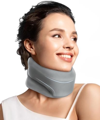 Heated Neck Brace Cervical Collar - Neck support brace with ergonomic foam wrap to Pressure Relief of the Cervical Spine suitable for men and women