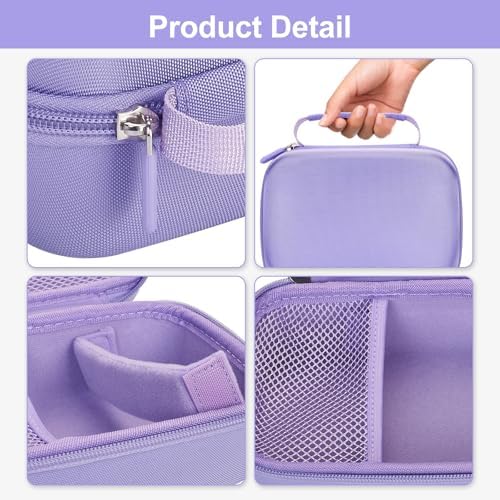 Hikkon Camera Case Compatible For Masterbee/Mgaolo/PHNIXGAM/Yosfeng/GKTZ Kids Camera Toys Portable Kids Instant Print Digital Camera Storage Holder Organizer Bag (Case Only) - Purple