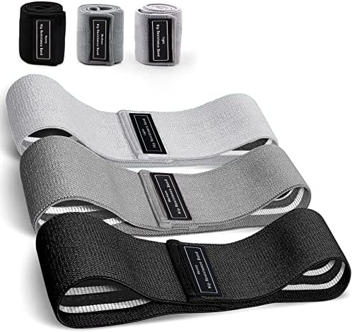 Houselog Resistance Bands Sets Portable Exercise Loops for Legs and Hip 3 Resistance Level Workout Weight Bands with Non-Slip Design Workout Flexbands for Home Gym Office Yoga Pilates